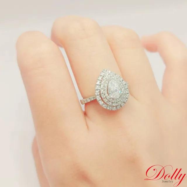 【DOLLY】0.50克拉 GIA求婚戒DVS2水滴形鑽石戒指
