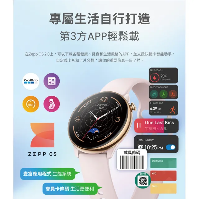 【Amazfit 華米】GTR mini 智慧手錶1.28吋