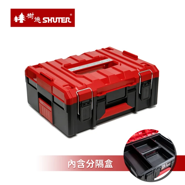 【SHUTER 樹德】MIT台灣製 TB1 職人旗艦重載工具箱有內盒(零件箱/工具盒/釣魚箱)