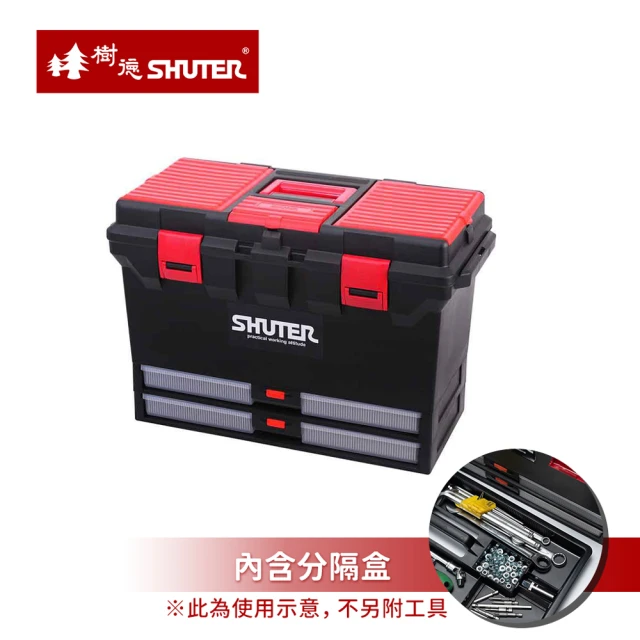【SHUTER 樹德】MIT台灣製 TB802 工具箱手提置物箱(零件箱/工具盒/釣魚箱)