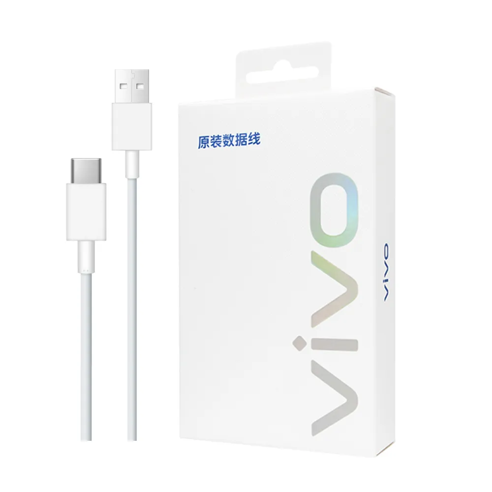 【vivo】原廠盒裝 Type C to USB-A 閃充充電線1M_18W Max(9V/2A)