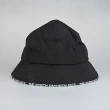 【The North Face】CYPRESS BUCKET經典白色LOGO尼龍漁夫帽(黑)