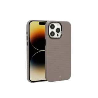 【MONOCOZZI】iPhone 15 Pro Max 皮革磁吸保護殼-大象灰(MONOCOZZI)