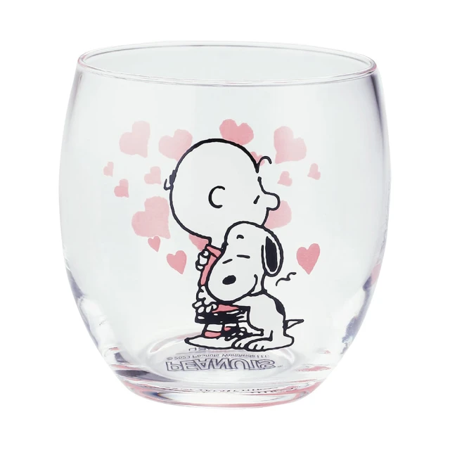 yamaka SNOOPY 史努比 透視3D玻璃杯 愛心(餐具雜貨)