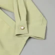 【OUWEY 歐薇】都會撞色剪接造型翻領上衣(淺綠色；S-L；3223061106)