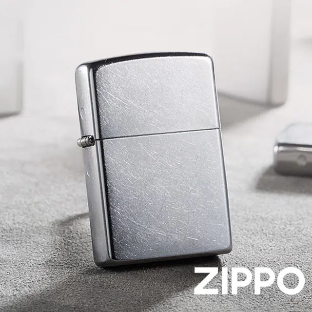 【Zippo官方直營】經典花砂防風打火機+贈專用油(美國防風打火機)
