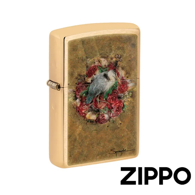 【Zippo官方直營】花環之鳥防風打火機(美國防風打火機)