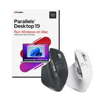 【Logitech 羅技】MX Master 3S 無線智能滑鼠+【Parallels】Desktop 19 for Mac