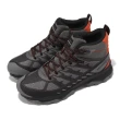 【MERRELL】戶外鞋 Speed Eco Mid 男鞋 灰 黑 防潑水 抓地 耐磨 郊山 登山鞋(ML038115)