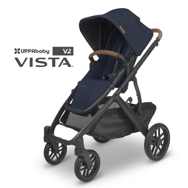 【UPPAbaby】VISTA V2單人推車+新生兒貼身座墊(可另加購第二座椅 擴充為雙寶推車)