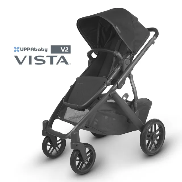 【UPPAbaby】VISTA V2單人推車+新生兒貼身座墊(可另加購第二座椅 擴充為雙寶推車)