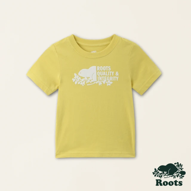 Roots Roots小童-摩登都市系列 海狸圖案短袖T恤(