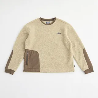 【ADISI】中性仿羊羔絨輕防風保暖圓T AL2321053(磨毛 保暖上衣 長袖上衣 大學T)