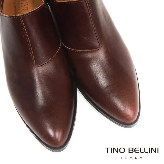 【TINO BELLINI 貝里尼】義大利進口復古尖頭包鞋FWCV026C-6(可可)