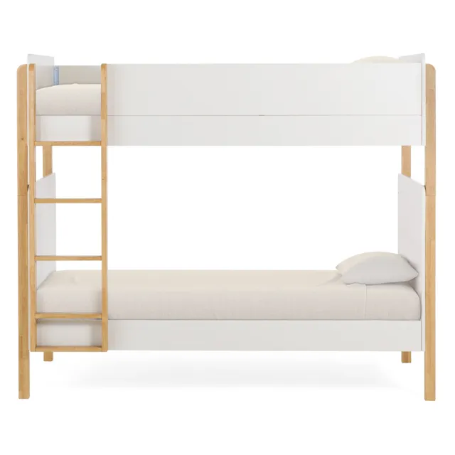 【LEVANA】DoubleUp 經典雙層床+MIT天絲護脊獨立筒床墊(兒童床/上下床)