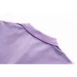 【FILA官方直營】#幻遊世界 女款 短版縮腰領衫 短袖POLO衫-粉紫(5POY-1430-PL)