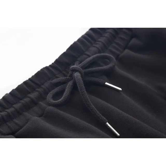 【FILA官方直營】#幻遊世界 中性款 織帶運動短褲-黑(1SHY-1404-BK)