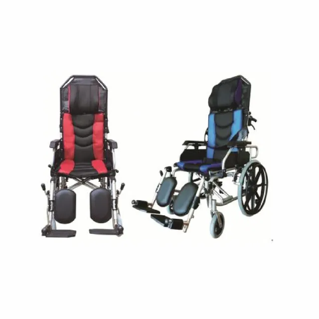 【海夫健康生活館】富士康 機械式輪椅 未滅菌 晉宇 AB氣壓式仰躺 鋁輪椅(AB1820)
