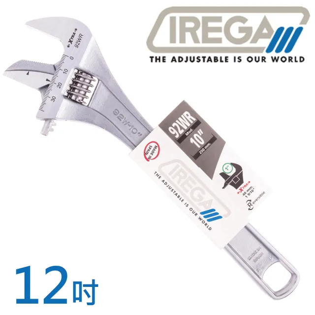 【IREGA】92WR管鉗兩用活動板手-12吋(92WR-300)