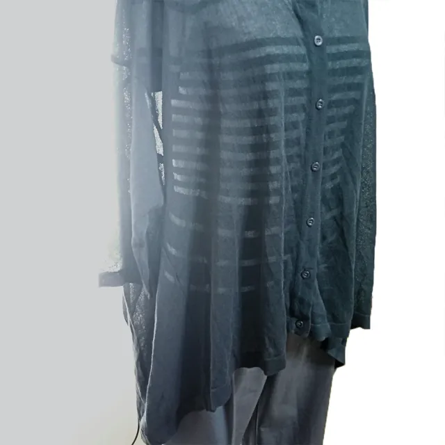 【PANGCHI 龐吉】絲質薄紗罩衫型長袖外套(2212213/75)
