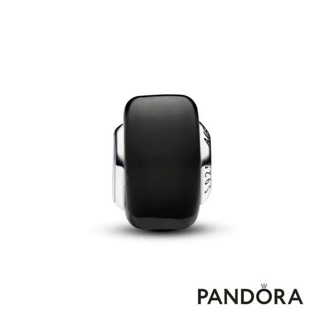 【Pandora 官方直營】黑色小巧 Murano 琉璃串飾