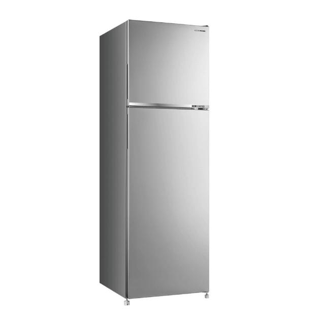 SANLUX臺灣三洋 SR-C250BV1A 雙門變頻冰箱，容量250L，適閤中小型家庭使用。採用R600a環保冷媒，能源效率第1級，年耗電僅216度，享有節能標章認證。全機及壓縮機保固1年，尺寸深59x寬54.5x高170cm，重量約40kg，110V電壓，左開門設計，臺灣製造品質保證，含基本安裝服務。高效變頻馬達，省電耐用，完美儲存新鮮食材。