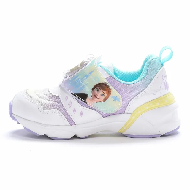 【MOONSTAR 月星】童鞋迪士尼冰雪奇緣電燈鞋(紫、白紫、藍)