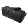 【Louis Vuitton 路易威登】M20900 經典Keepall系列Taurillon Monogram皮革手提斜背包(黑色)