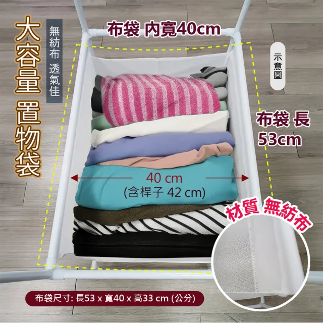 【VENCEDOR】衣帽架帶門簾(衣帽架+門簾 掛衣架 室內衣帽架 簡易衣櫃 落地層架-2入)