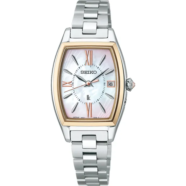 【SEIKO 精工】LUKIA 日本主打款 太陽能電波鈦金屬女錶 母親節 禮物 送禮(SSQW076J/1B32-0AX0K)