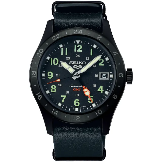 【SEIKO 精工】5 Sports Field系列 GMT機械腕錶 SK038  -39.4mm(SSK025K1/4R34-00C0C)