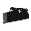 【Louis Vuitton 路易威登】M71040 經典Reykjavik Gradient手染漸變雙色羊絨圍巾/披巾(黑色)