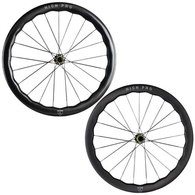 【KREX】HIGH PRO 波浪框碳纖維碟煞輪組(碳幅條)