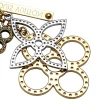 【Louis Vuitton 路易威登】M65090 經典TAPAGE BAG Monogram 三色打孔花卉造型吊飾鑰匙圈(絕版展示品-金色)