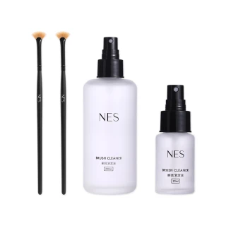 【恩藝偲 NES cosmetics】睫毛膏刷X2＋30ml刷具清潔液＋200ml刷具清潔液(日本製刷具)