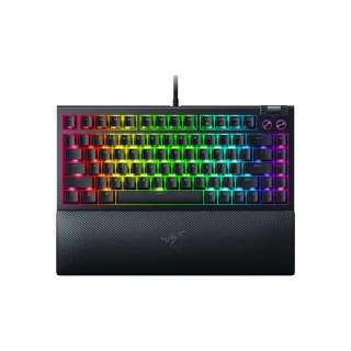 【Razer 雷蛇】BlackWidow V4 75% 黑寡婦蜘幻彩版有線電競鍵盤/英文(機械軸/觸感式)