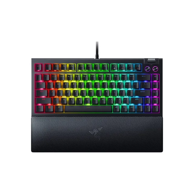 Razer 雷蛇】BlackWidow V4 黑寡婦蜘幻彩版有線機械式RGB鍵盤(RZ03