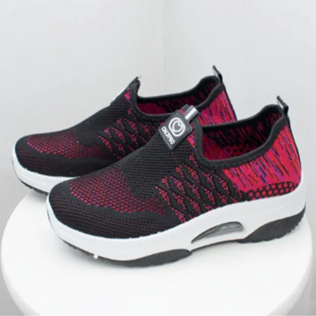 【K.W.】型-舒適編織色彩減震氣墊鞋(2色選一)