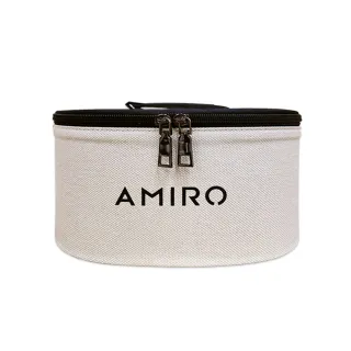 【AMIRO】大容量圓筒化妝包(手提/便攜/收納/化妝箱)