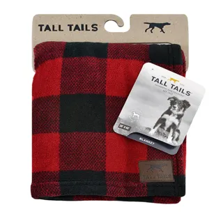 【LUCY’S MOUNTAIN】TALL TAILS 紅黑格紋寵物毛毯 L(寵物毯 寵物毯子 寵物被子 寵物毛毯 保暖毛毯)