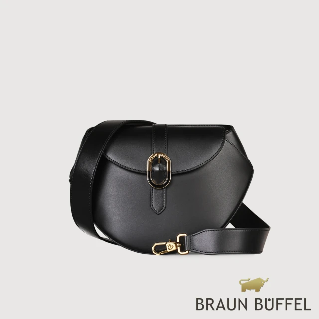 BRAUN BUFFEL 德國小金牛BRAUN BUFFEL 德國小金牛 台灣總代理 赫徠森 斜背包-黑色(BF809-11-BK)