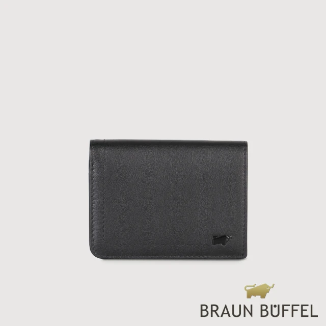 BRAUN BUFFEL 德國小金牛BRAUN BUFFEL 德國小金牛 台灣總代理 娜娜 名片夾-黑(BF810-141-BK)