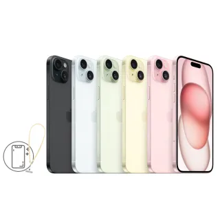 【Apple】iPhone 15 Plus(128G/6.7吋)(手機掛繩+殼貼組)