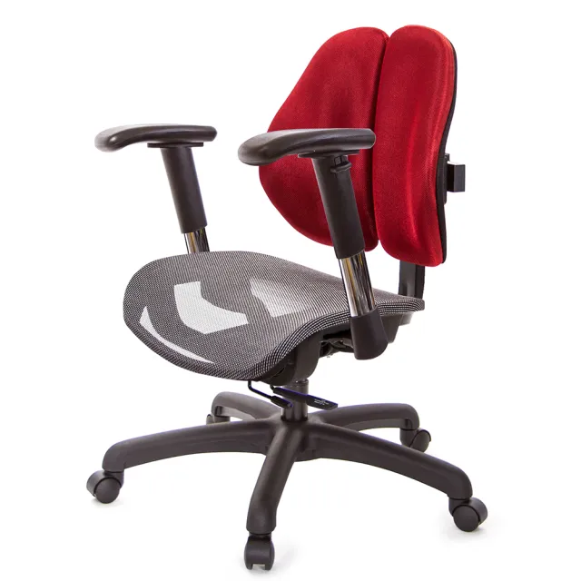 【GXG 吉加吉】低雙背網座 工學椅 /2D滑面金屬扶手(TW-2805 E6)