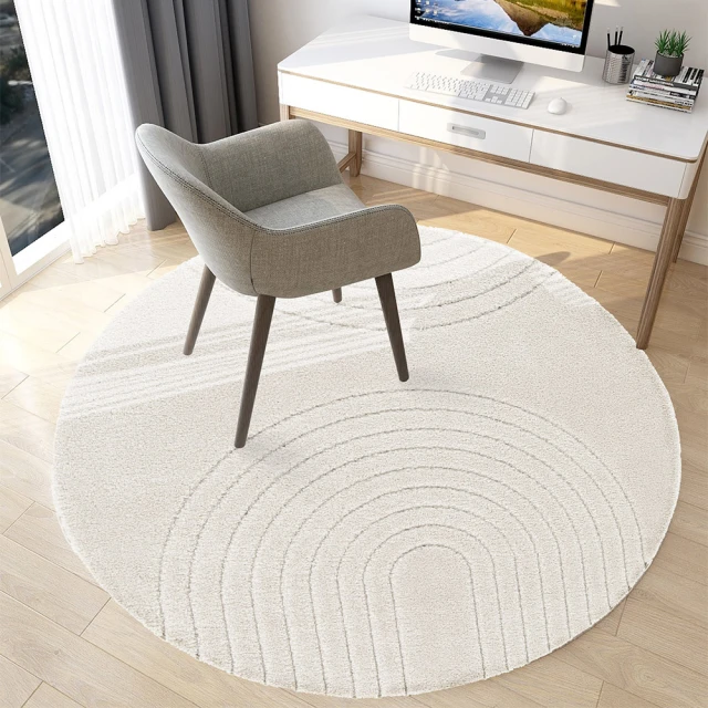 范登伯格 比利時 FARA 3D浮雕圓型地毯-狐圓(160cm圓)