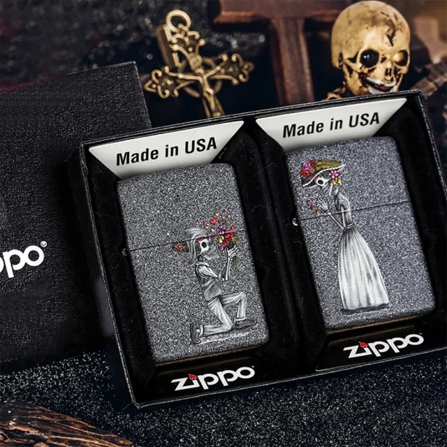【Zippo官方直營】骷髏之戀防風打火機(美國防風打火機)