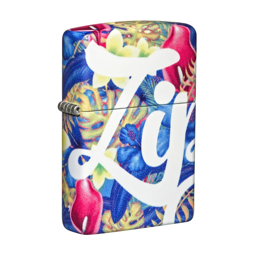 【Zippo官方直營】環繞鮮豔花卉防風打火機(美國防風打火機)