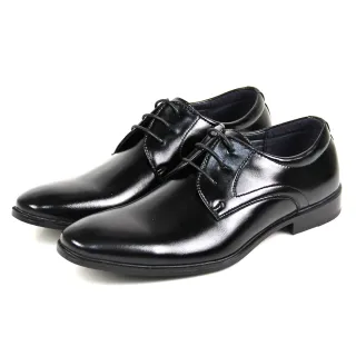【GREEN PHOENIX 波兒德】男 紳士鞋 商務皮鞋 學生鞋 新郎鞋 德比鞋 素食皮鞋 綁帶(黑色)