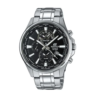【CASIO 卡西歐 EDIFICE 系列】日系三眼多層次錶盤不鏽鋼_賽車錶(EFR-304D)