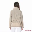 【KeyWear 奇威名品】純色節約型長袖立領夾克
